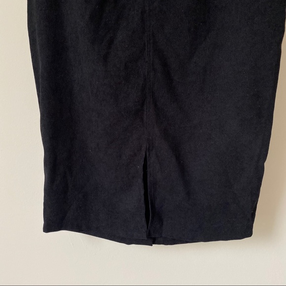 Corduroy Button Front Skirt - Picture 5 of 8